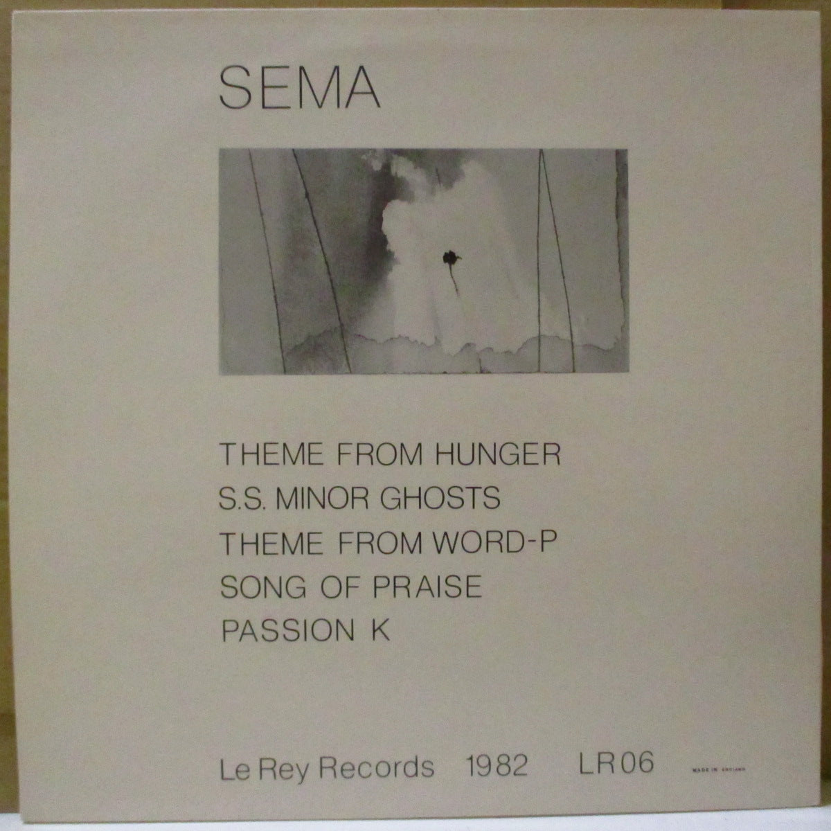 SEMA (セーマ) - Theme From Hunger (UK オリジナル LP)ノイズ・アンビエント名作 '82年2ndアルバム、美品