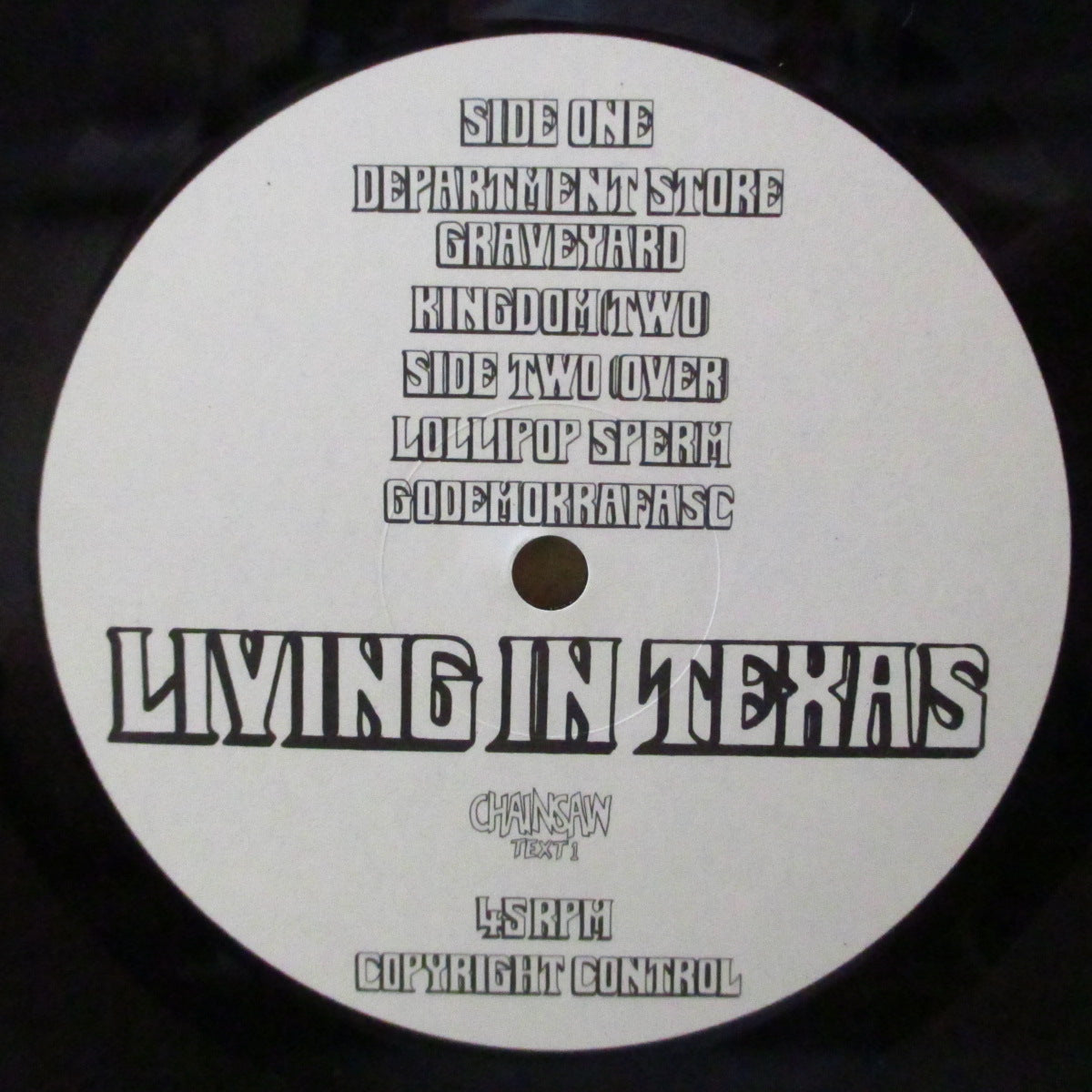 LIVING IN TEXAS (リヴィング・イン・テキサス) - Kingdom +3 (UK '84 オリジナル4曲入り 12インチ+インサート)