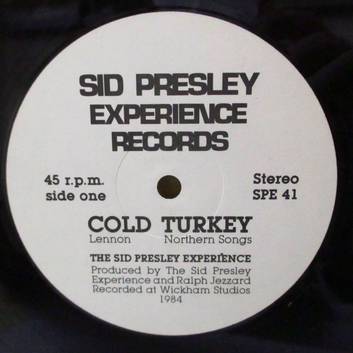 SID PRESLEY EXPERIENCE, THE (ザ・シド・プレスリー・エクスペリエンス) - Cold Turkey +2 (UK '84 オリジナル3曲入り 12インチ)