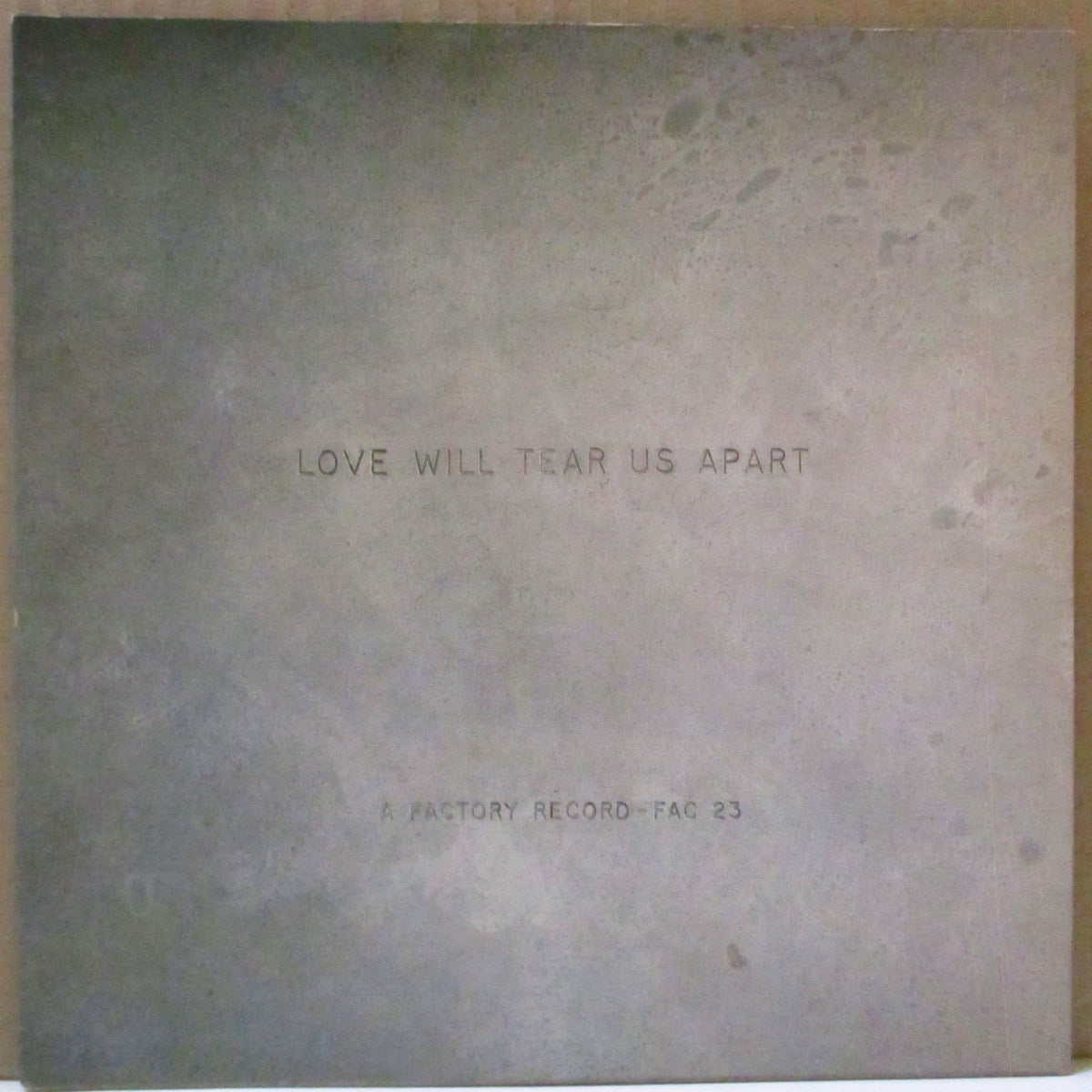 JOY DIVISION (ジョイ・ディヴィジョン) - Love Will Tear Us Apart +2 (UK オリジナル「黒盤」7インチ+裏面切り込み光沢固紙ジャケ)