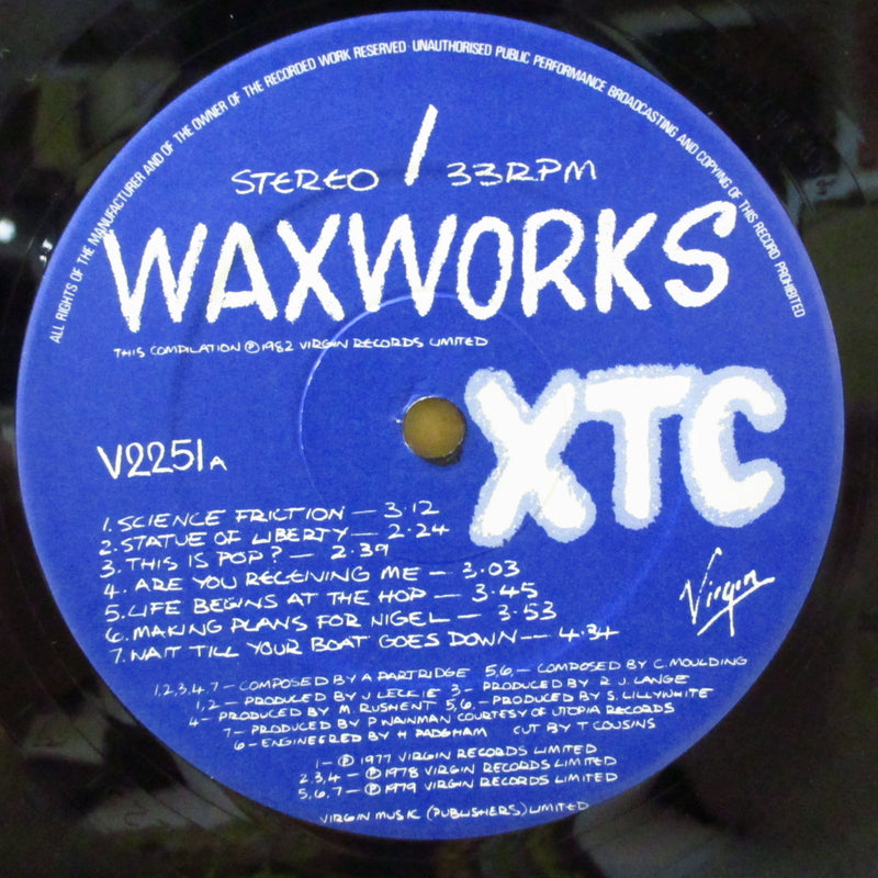 XTC (エックスティーシー)  - Waxworks / Beeswax (UK オリジナル 2xLP/レアステッカー付き光沢ジャケ)