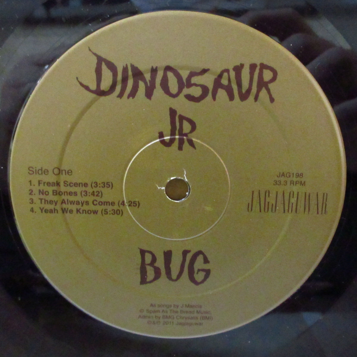DINOSAUR Jr. (ダイナソーJr.) - Bug (US '11 Jagjaguwar社再発「茶色ロゴラベ」「黒盤」 LP) '88年3rdアルバム