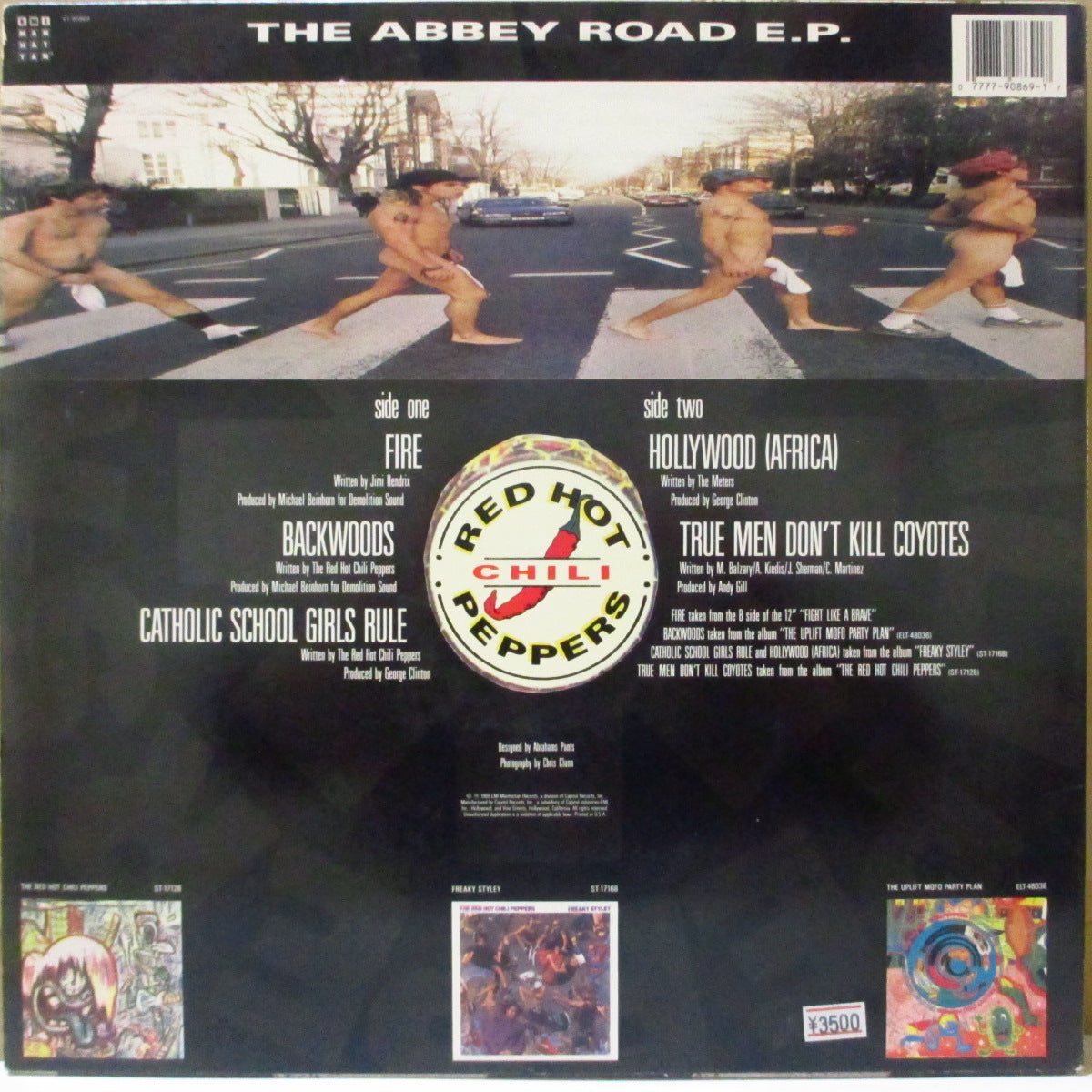 RED HOT CHILI PEPPERS (レッド・ホット・チリ・ペッパーズ) - The Abbey Road E.P. (US '88 オリジナル5曲入り33回転 12インチ)