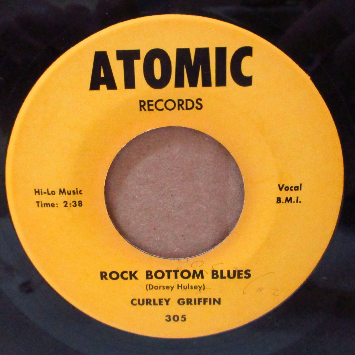 CURLEY GRIFFIN (カーリー・グリフィン) - Got Rockin' On My Mind (US '75 リプロ再発7インチ)ボッピン・ロカビリー!