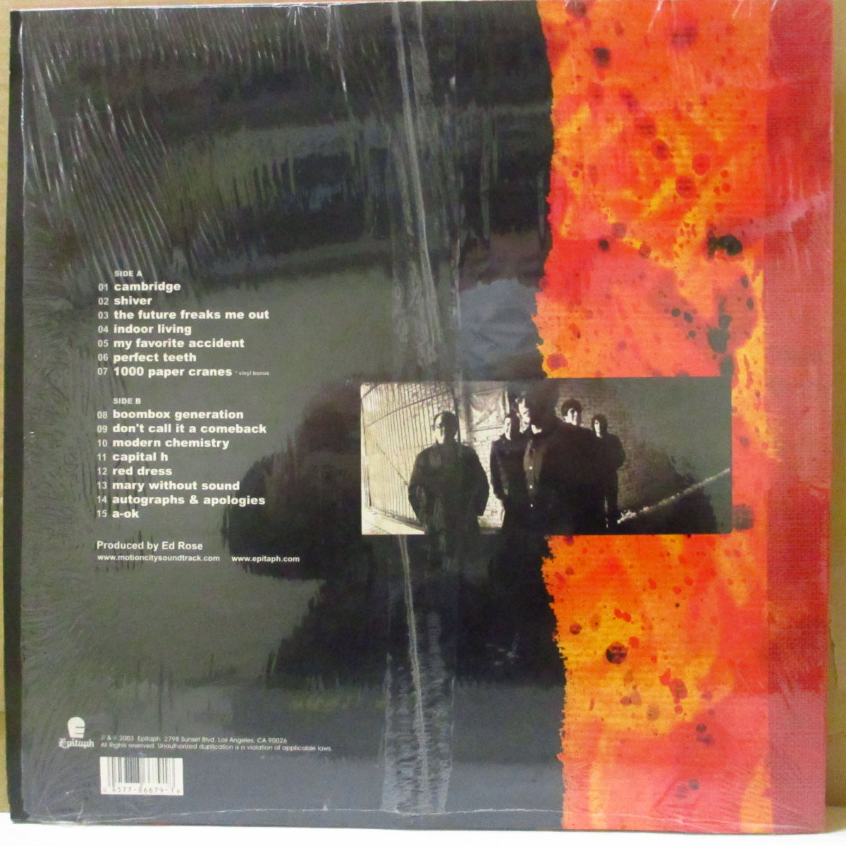 MOTION CITY SOUNDTRACK (モーション・シティ・サウンドトラック) - I Am The Movie (US オリジナル「マトS-52202黒盤」 LP+ソフト紙インナー) '03年1stアルバム