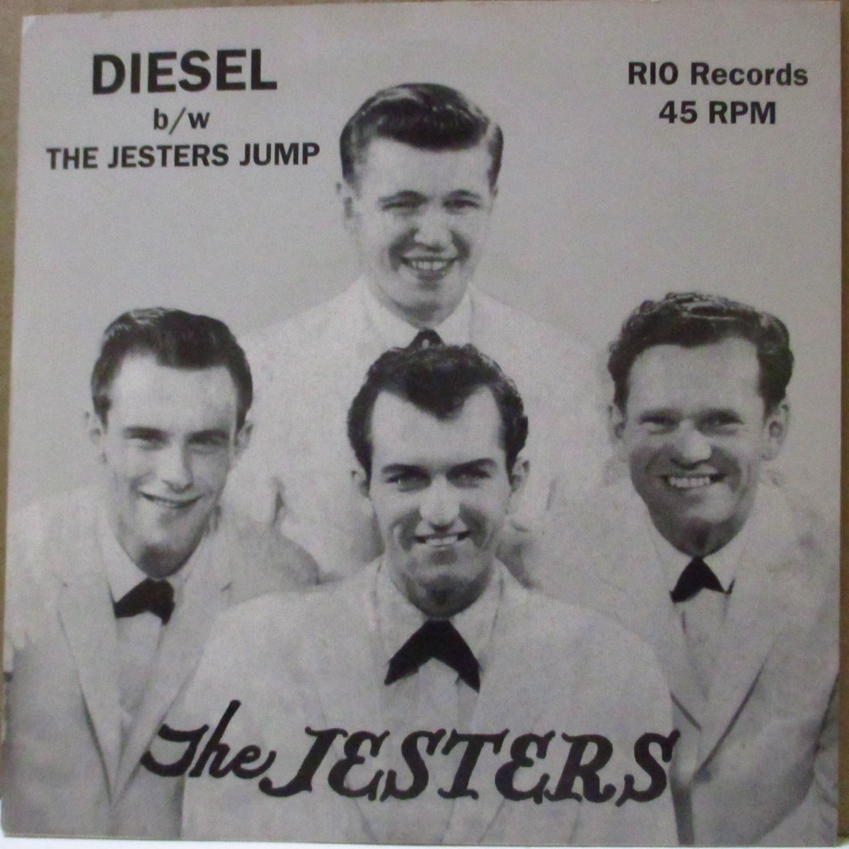 JESTERS, THE (ザ・ジェスターズ) - Diesel / The Jesters Jump (US 80's 再発ジャケ付き7インチ) オハイオ・ロックンロール'61年1st&2ndカップリング、ロックンロール