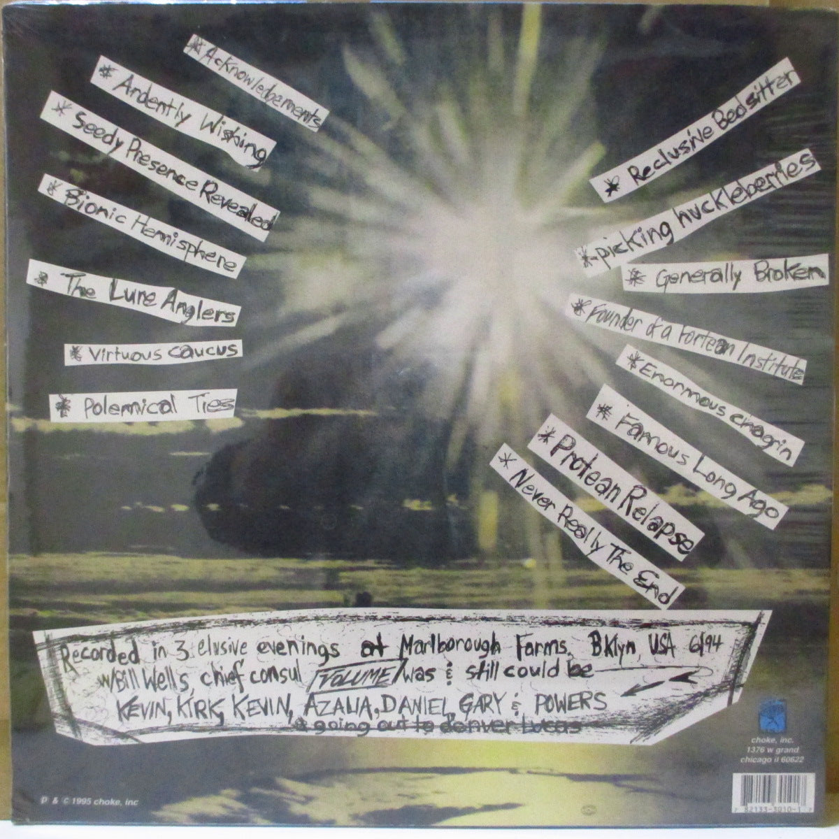 VOLUME (ヴォリューム) - Stampone (US '95 オリジナル LP/レアステッカー付き光沢ジャケ、廃盤 New ) '95年唯一のアルバム