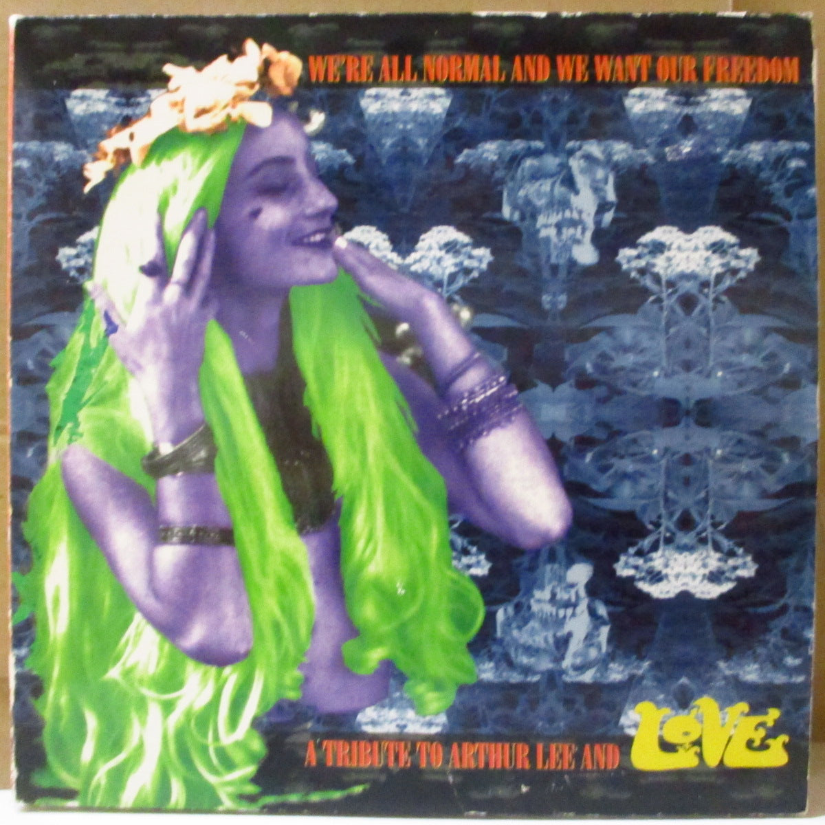 V.A. ('90s USオルタナ/インディロック・コンピ) - We're All Normal And We Want Our Freedom - A Tribute To Arther Lee And Love (US 限定「緑&黄盤」 3x10インチ/光沢3面見開きジャケ) アーサー・リー & LOVEトリビュート