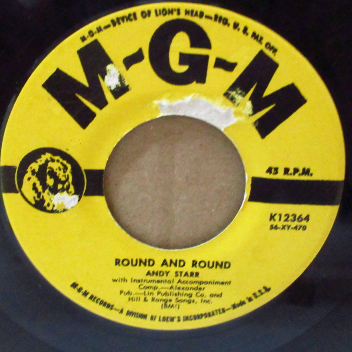 ANDY STARR (アンディ・スター) - Round And Round / Give Me A Woman (US '75 リプロ 7インチ)アップテンポ・ロカビリー& クランプスのカバー原曲