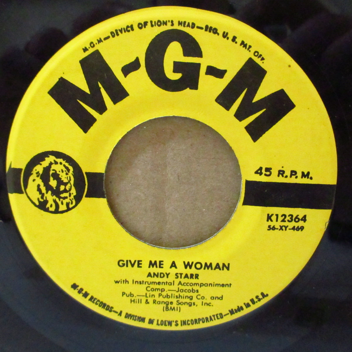 ANDY STARR (アンディ・スター) - Round And Round / Give Me A Woman (US '75 リプロ 7インチ)アップテンポ・ロカビリー& クランプスのカバー原曲