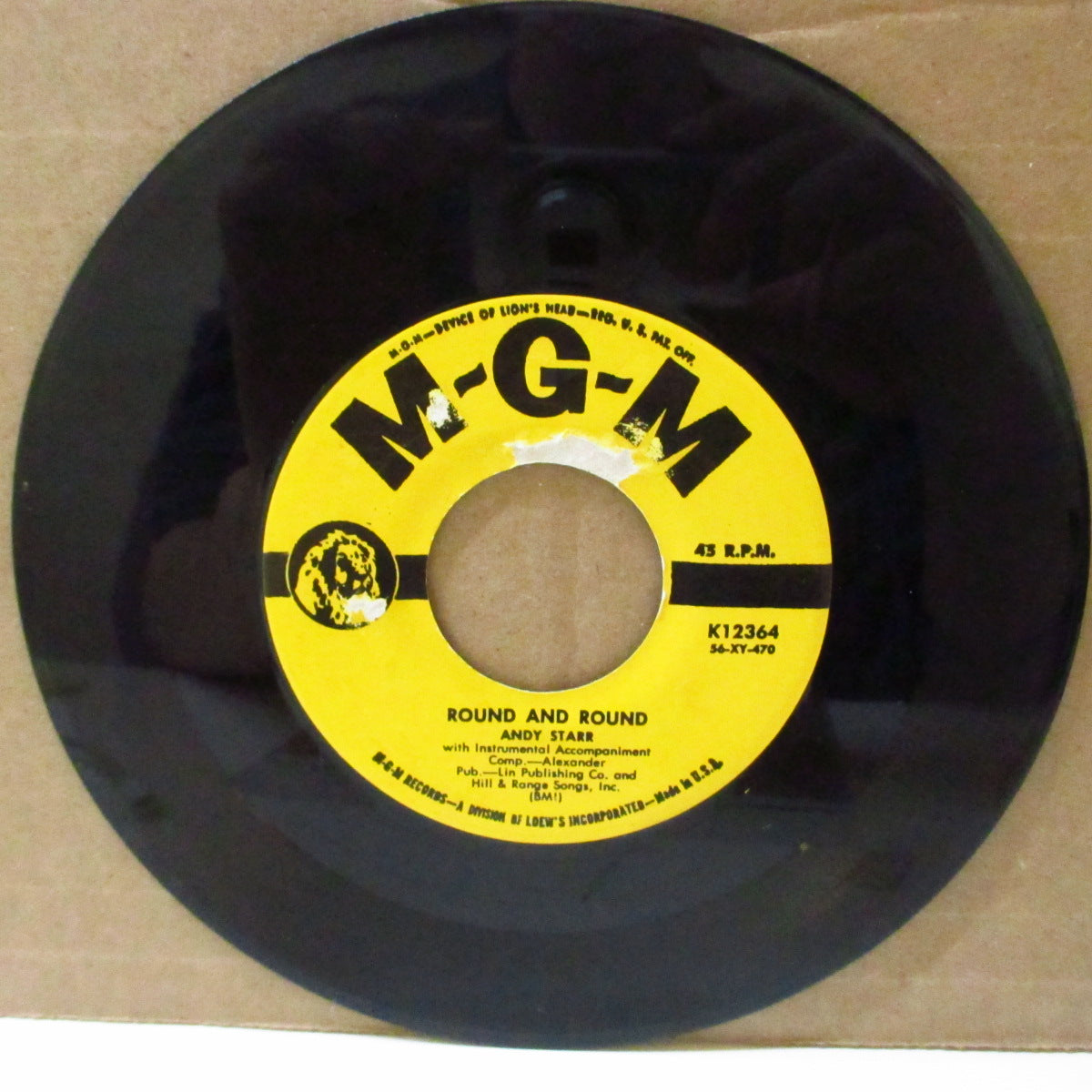 ANDY STARR (アンディ・スター) - Round And Round / Give Me A Woman (US '75 リプロ 7インチ)アップテンポ・ロカビリー& クランプスのカバー原曲