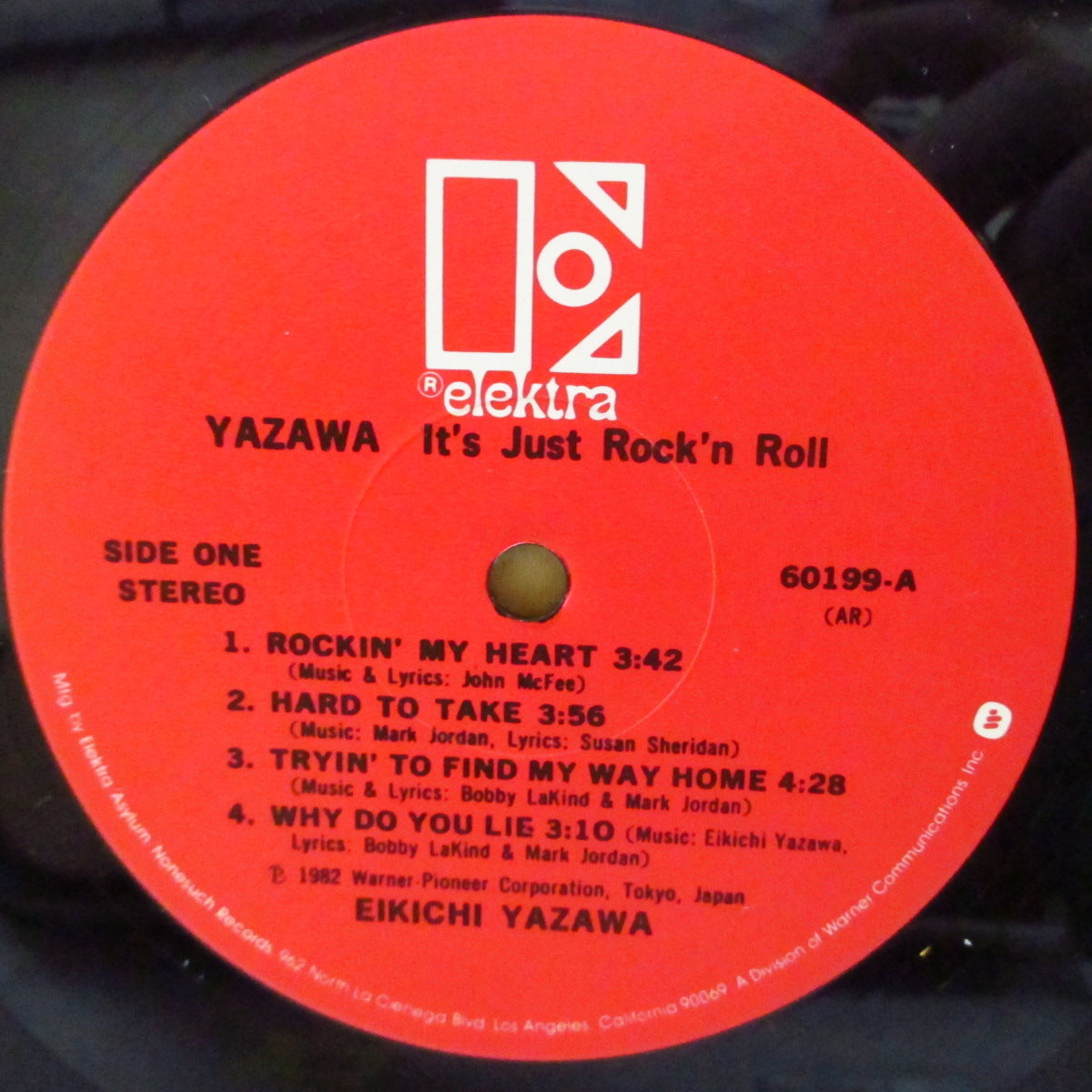 矢沢 永吉 (Eikichi Yazawa) - YAZAWA It's Just R&R (US オリジナル LP+インナー) '82年10thアルバム