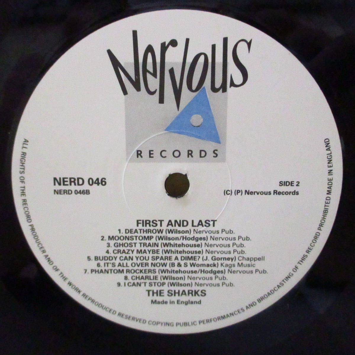 SHARKS (シャークス) - First & Last - Live (UK オリジナル LP) '88年ライブ・コンピレーション