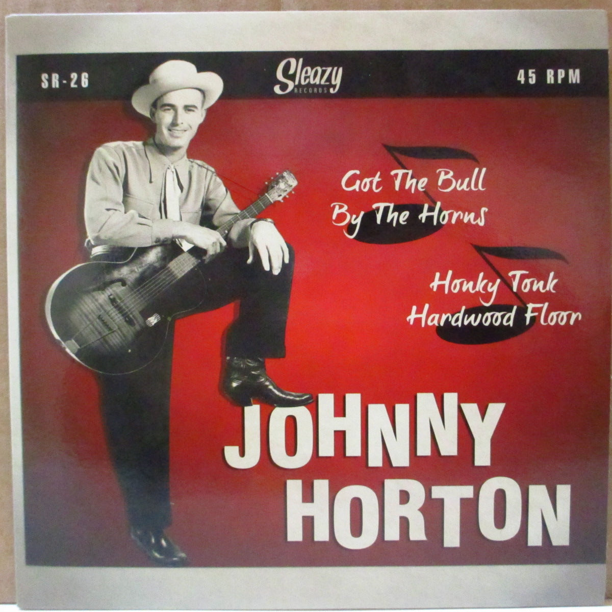 JOHNNY HORTON (ジョニー・ホートン) - Got The Bull By The Horns (スペイン '11 限定ジャケ付き再発7インチ/廃盤)ロカビリー・ジャイバー原曲!