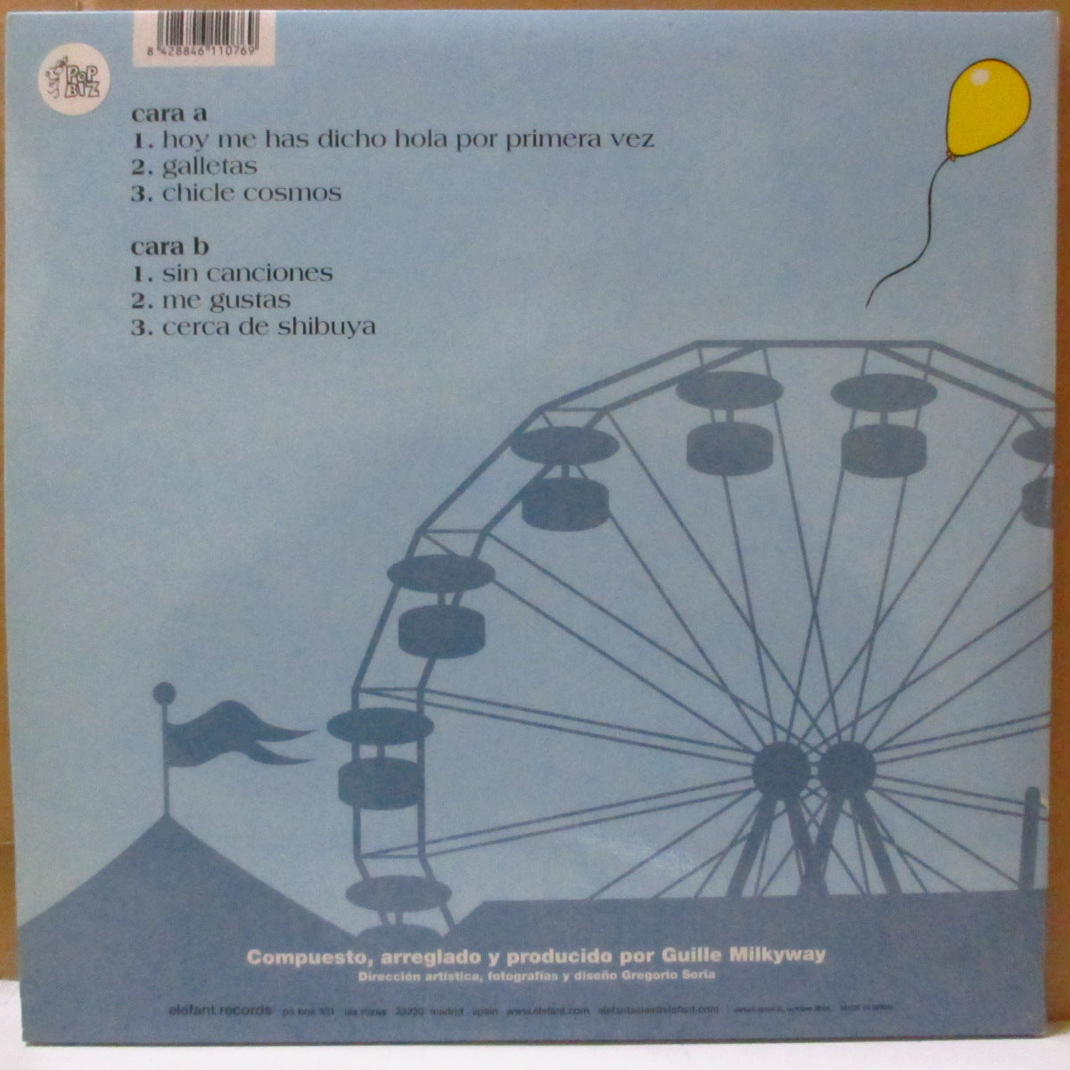 LA CASA AZUL (ラ・カサ・アズール = スペイン:・インディポップ) - El Sonido Efervescente De La Casa Azul (Spain '00 オリジナル6曲入り33回転 10インチ/レアステッカー付き光沢見開きジャケ)