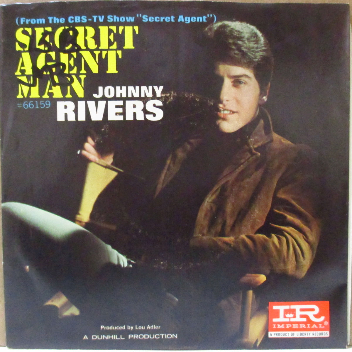 JOHNNY RIVERS (ジョニー・リヴァース) - Secret Agent Man (US '66 オリジナルジャケ付 7インチ)大ヒットTV-スパイ映画のテーマ曲