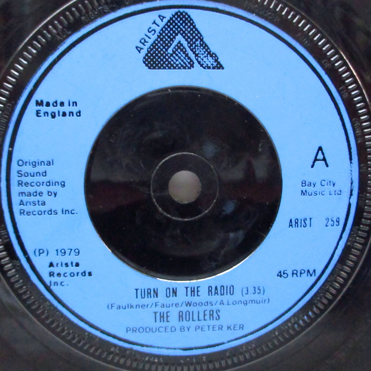 ROLLERS, THE (ザ ・ローラーズ) - Turn On The Radio (UK オリジナル 7") ナイス・パワーポップ!