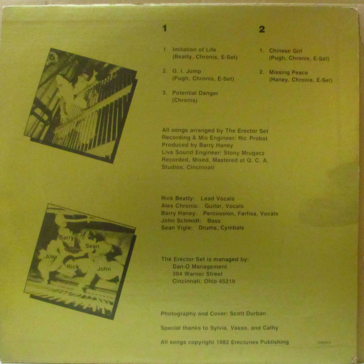 ERECTOR SET, THE (ジ・エレクター・セット) - Imitation Of Life (US '82 オリジナル5曲入り 12インチ)オハイオ出身スカパンク5曲入りEP