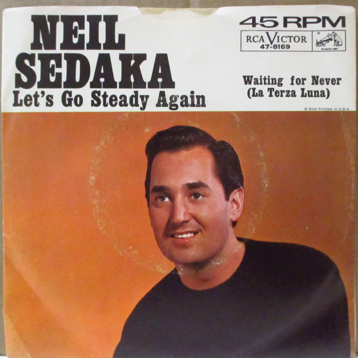 NEIL SEDAKA (ニール・セダカ) - Let's Go Steady Again (US '63 オリジナル・ジャケ付 7インチ)美メロティーンポップ名曲!