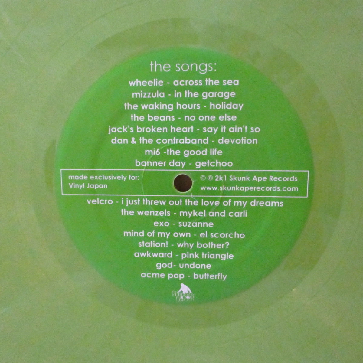 V.A. ('00s USパワーポップ/ポップパンク・コンピ) - Making Noise - A Tribute To Weezer (US '01 限定「緑マーブル盤」 LP/レアステッカー付きダイカットスリーブ) Weezerトリビュート