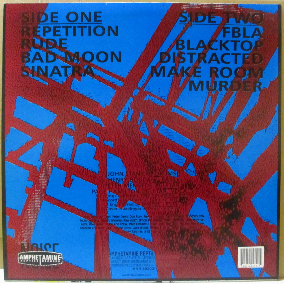 HELMET (ヘルメット) - Strap On It (US オリジナル LP) '90年1stアルバム米初盤、美品!