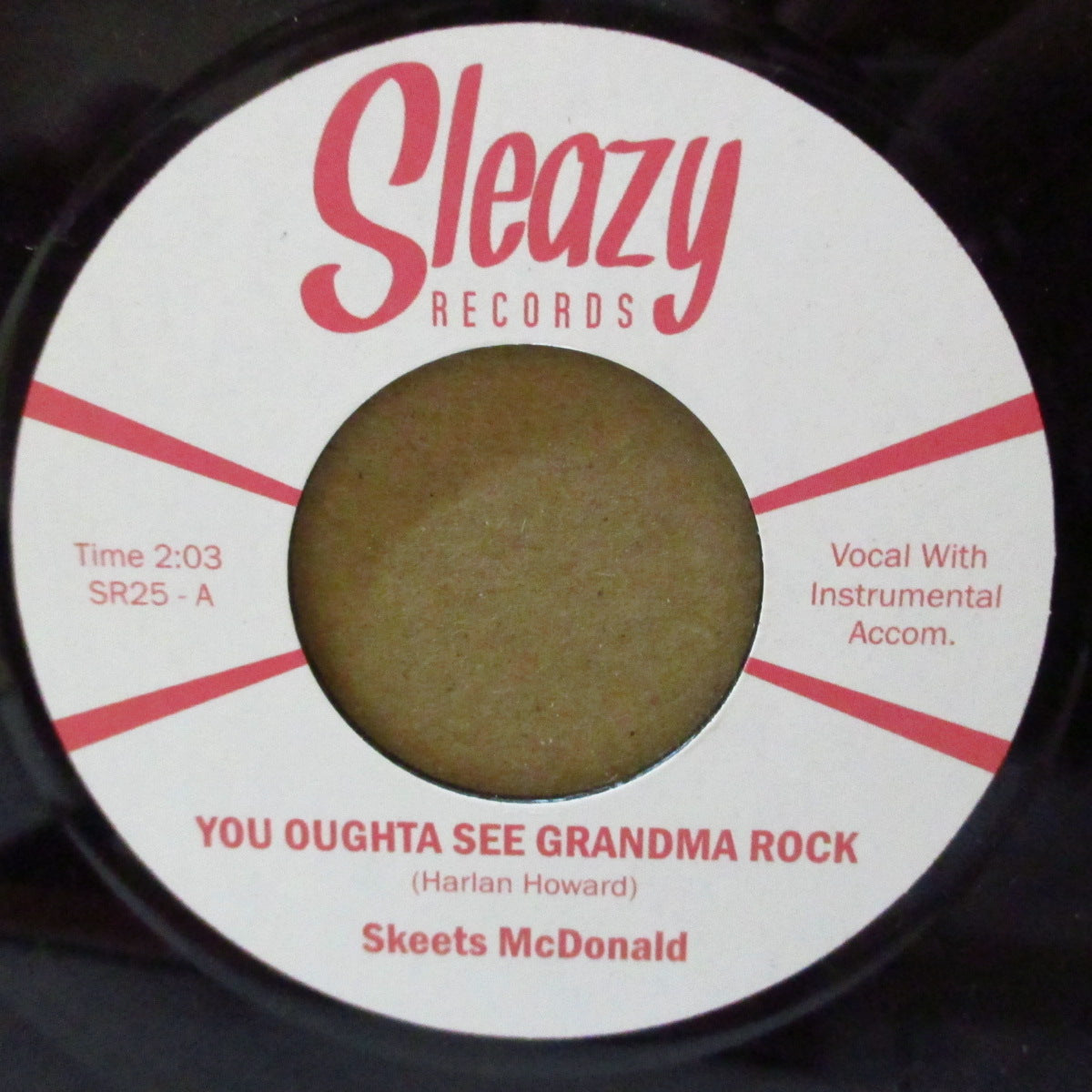 SKEETS McDONALD (スキーツ・マクドナルド) - You Oughta See Grandma Rock (スペイン '11 限定再発ジャケ付き7インチ)両面パンチの効いたロカビリー名曲!