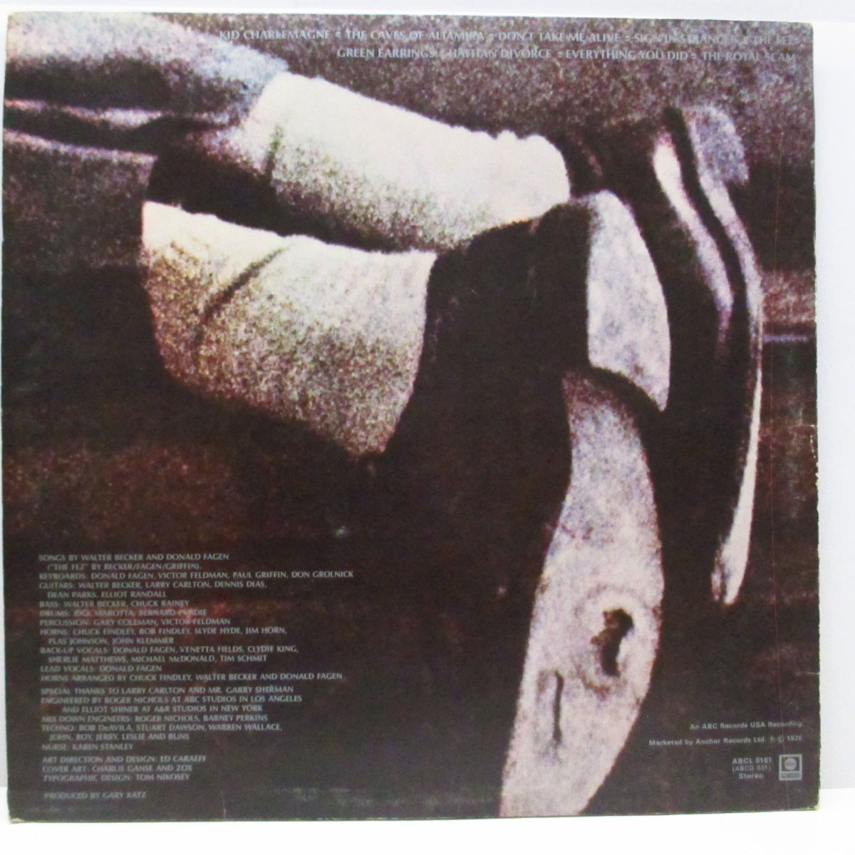 STEELY DAN (スティーリー・ダン) - The Royal Scam (UK オリジナル「黒ラベ」LP+固紙インナー) '76年5th アルバム!