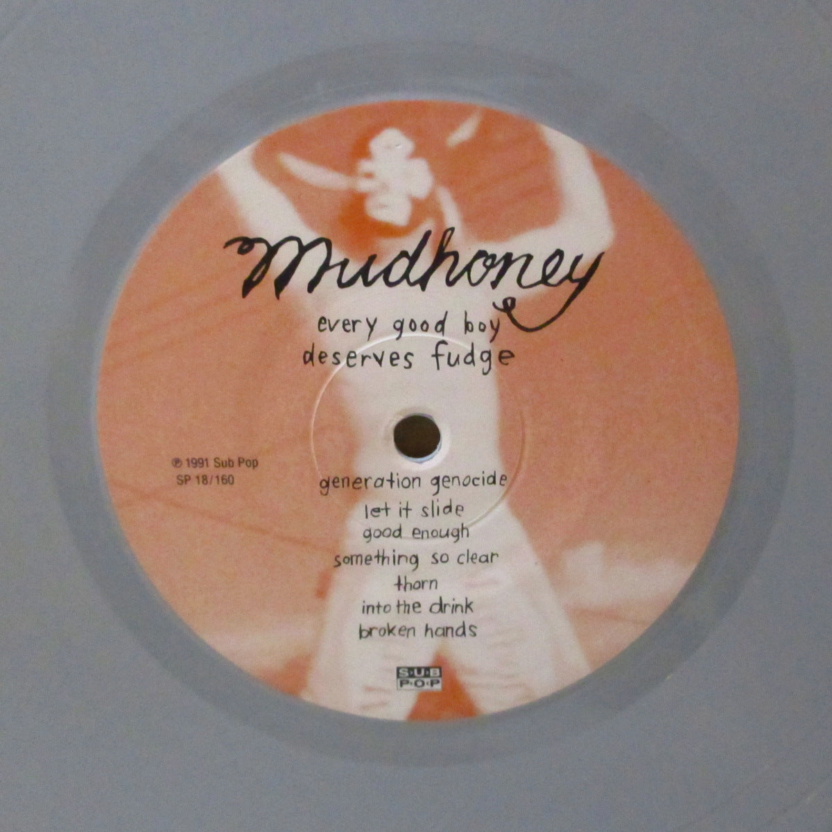 MUDHONEY (マッドハニー) - Every Good Boy Deserves Fudge (German 限定「グレーヴァイナル」 LP/ステッカー付き光沢ジャケ) '91年2ndアルバム