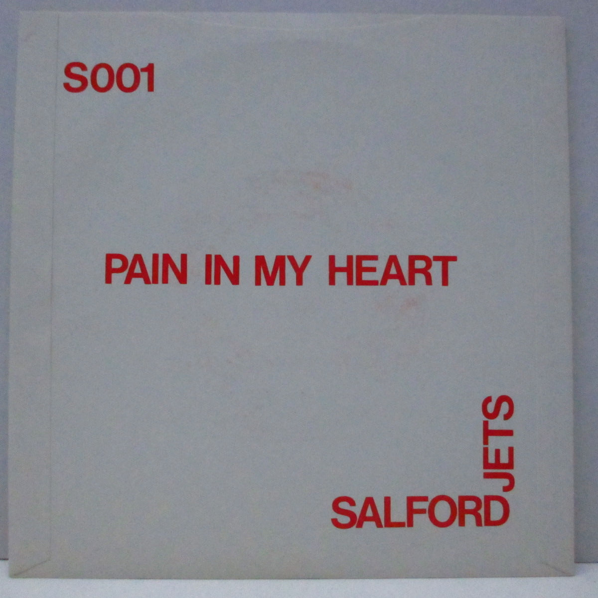 SALFORD JETS (サルフォード・ジェッツ) - Pain In My Heart (UK オリジナル 7"+光沢固紙折り返ジャケ/S001) 再発盤とはジャケ違い!
