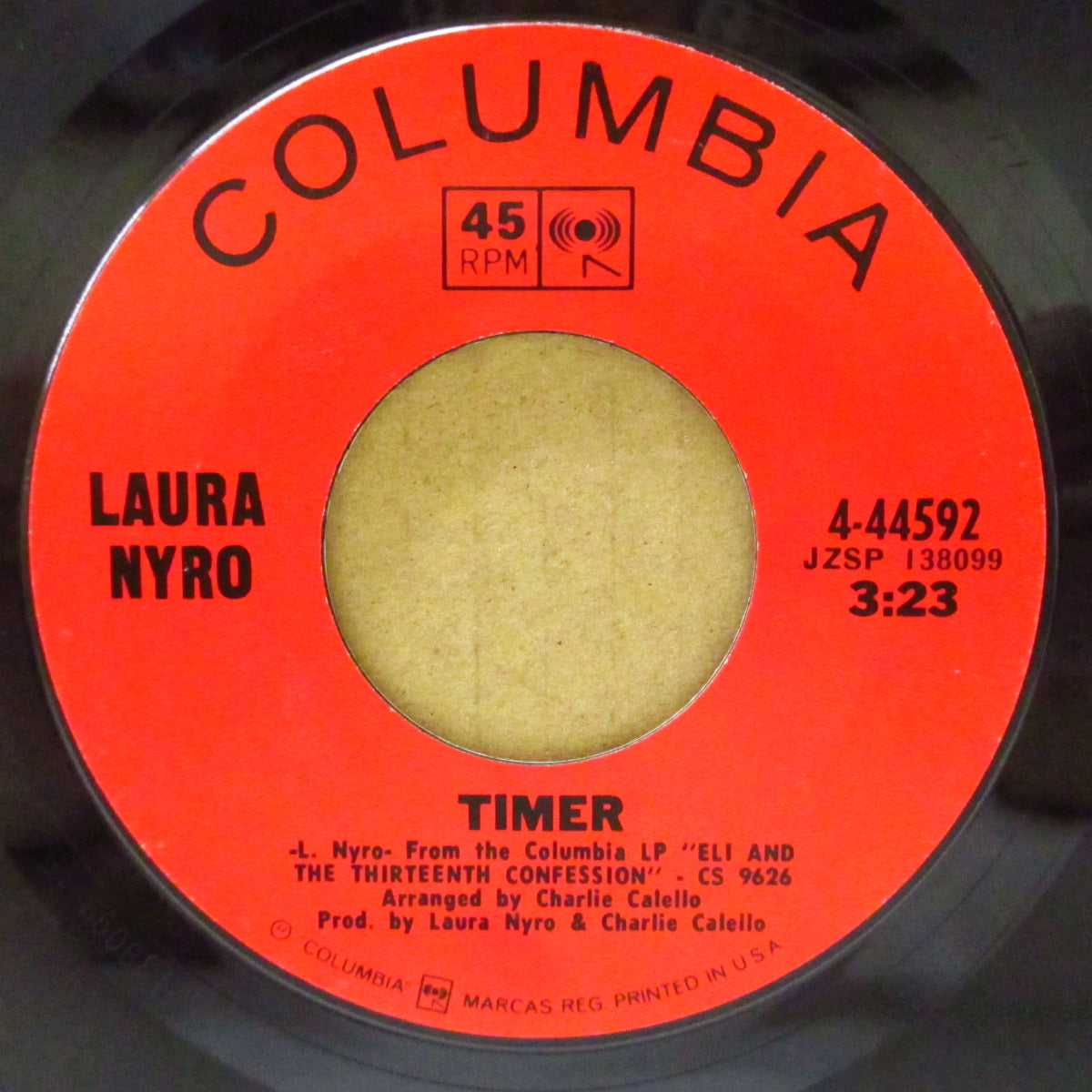LAURA NYRO (ローラ・ニーロ) - Save The Country / Timer (US '68 オリジナル7インチ+カンパニースリーブ #4-44592)アルバムとは別バージョン!