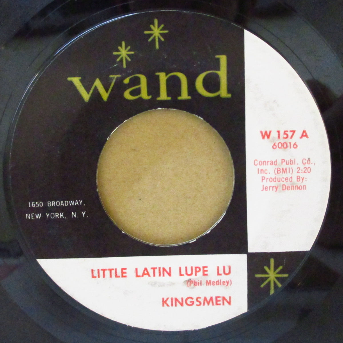 KINGSMEN (ザ・キングスメン) - Little Latin Lupe Lu (USオリジナル7インチ)ワイルド・フラット・ガレージ・カヴァ!