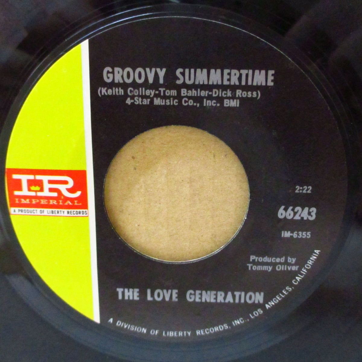 LOVE GENERATION, THE (ザ・ラヴ・ジェネレーション) - Groovy Summertime (US '67 オリジナル 7インチ) 爽快サンシャインポップ好曲!