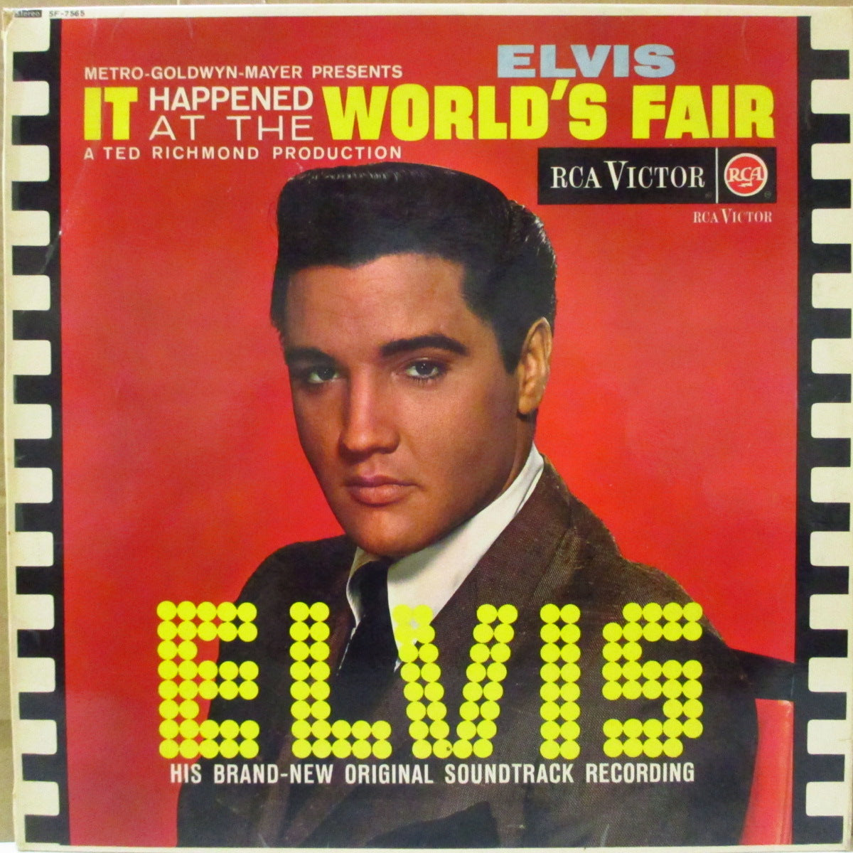 ELVIS PRESLEY (エルヴィス・プレスリー) - It Happened At The World's Fair (UK '63 初回ラベ・オリジナル「ステレオ」LP/両面コーティング折り返しジャケ)主演映画サントラ