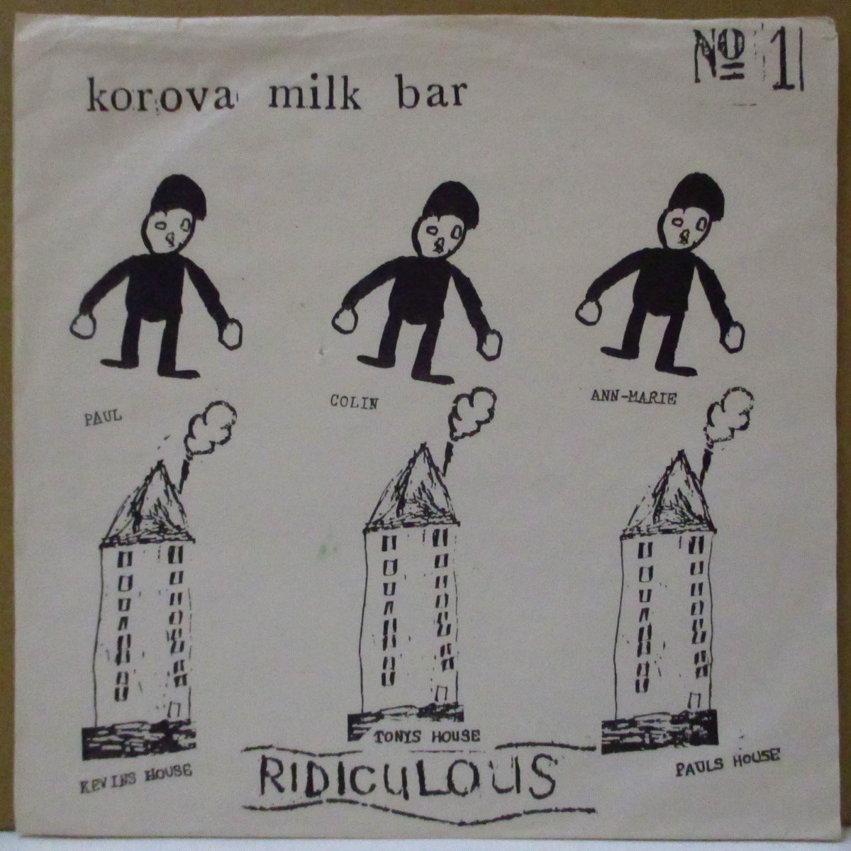 KOROVA MILK BAR (コロバ・ミルク・バー) - The Ronko Presents EP (UK 500枚限定 7インチ/ナンバリング入りマットソフト紙ジャケ)