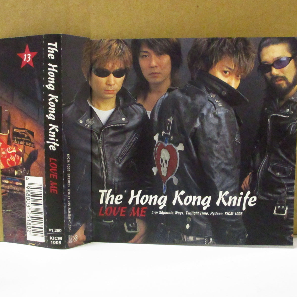 HONG KONG KNIFE, THE (ザ・ホンコン・ナイフ) - Love Me +3 (Japan '00 オリジナル4曲入り CD+帯, 4xカード)