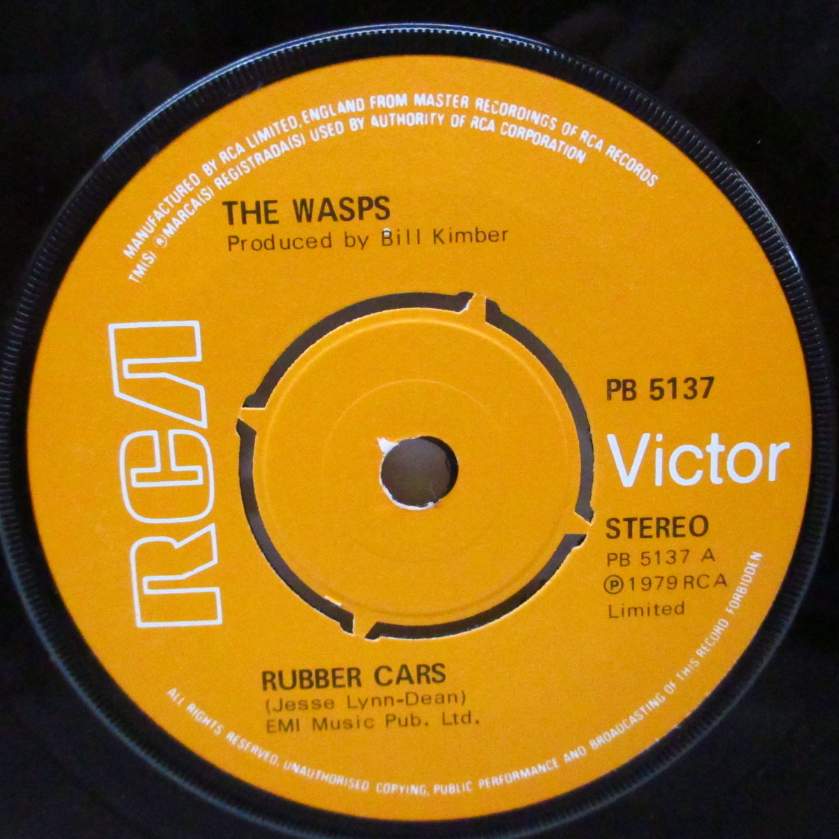 WASPS, THE (ザ・ワスプス) - Rubber Cars (UK オリジナル 7"/マットソフト紙折り返しジャケ) 入手困難ラストシングル !