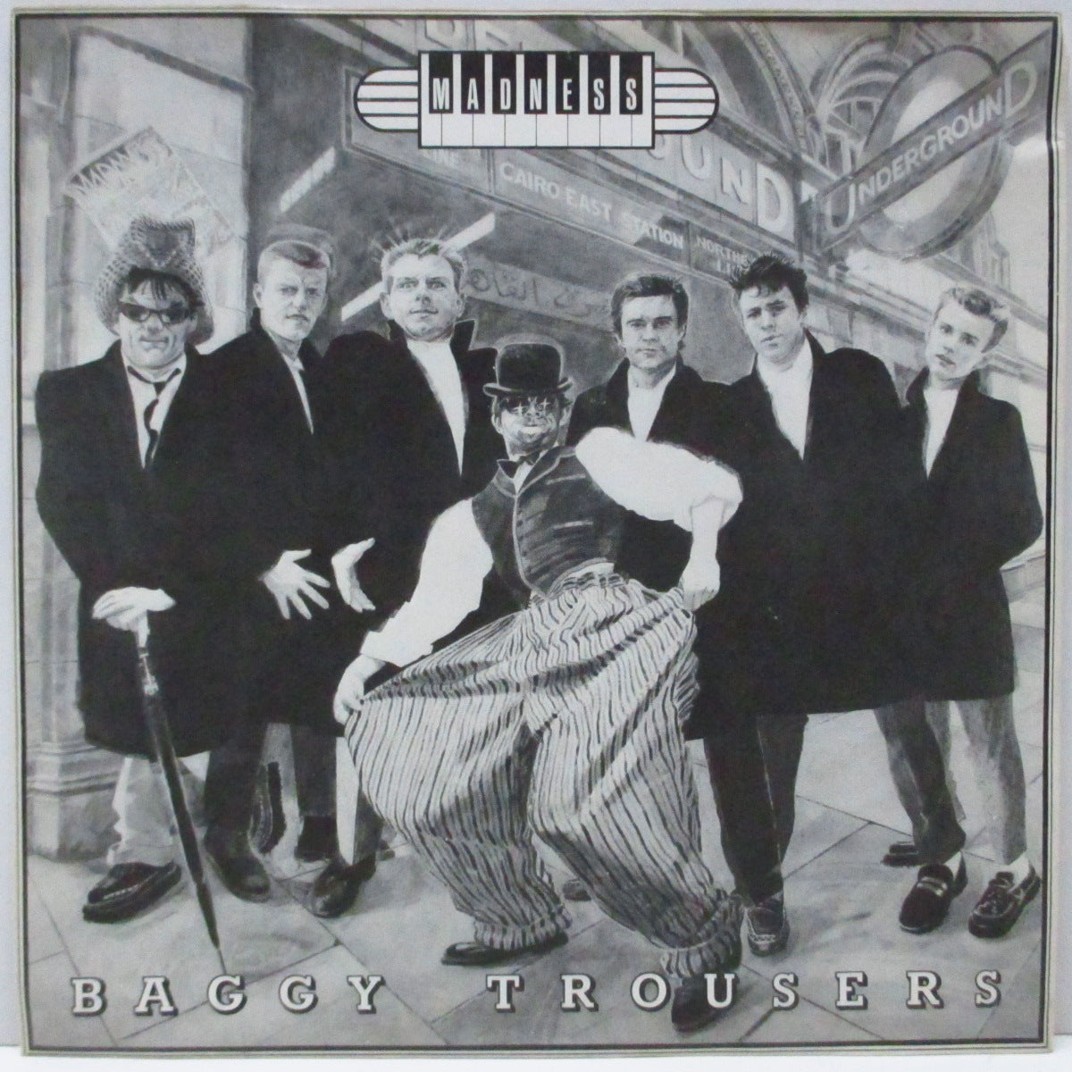 MADNESS (マッドネス) - Baggy Trousers (UK オリジナル「青ラベ」7"/マットソフト紙折り返しジャケ)