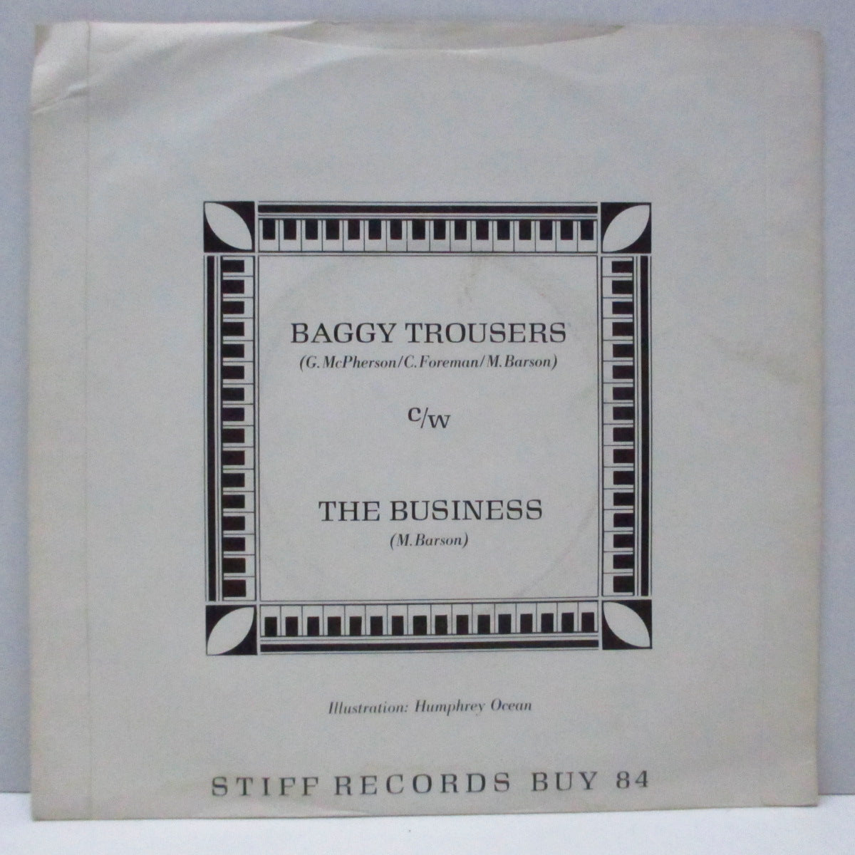 MADNESS (マッドネス) - Baggy Trousers (UK オリジナル「青ラベ」7"/マットソフト紙折り返しジャケ)