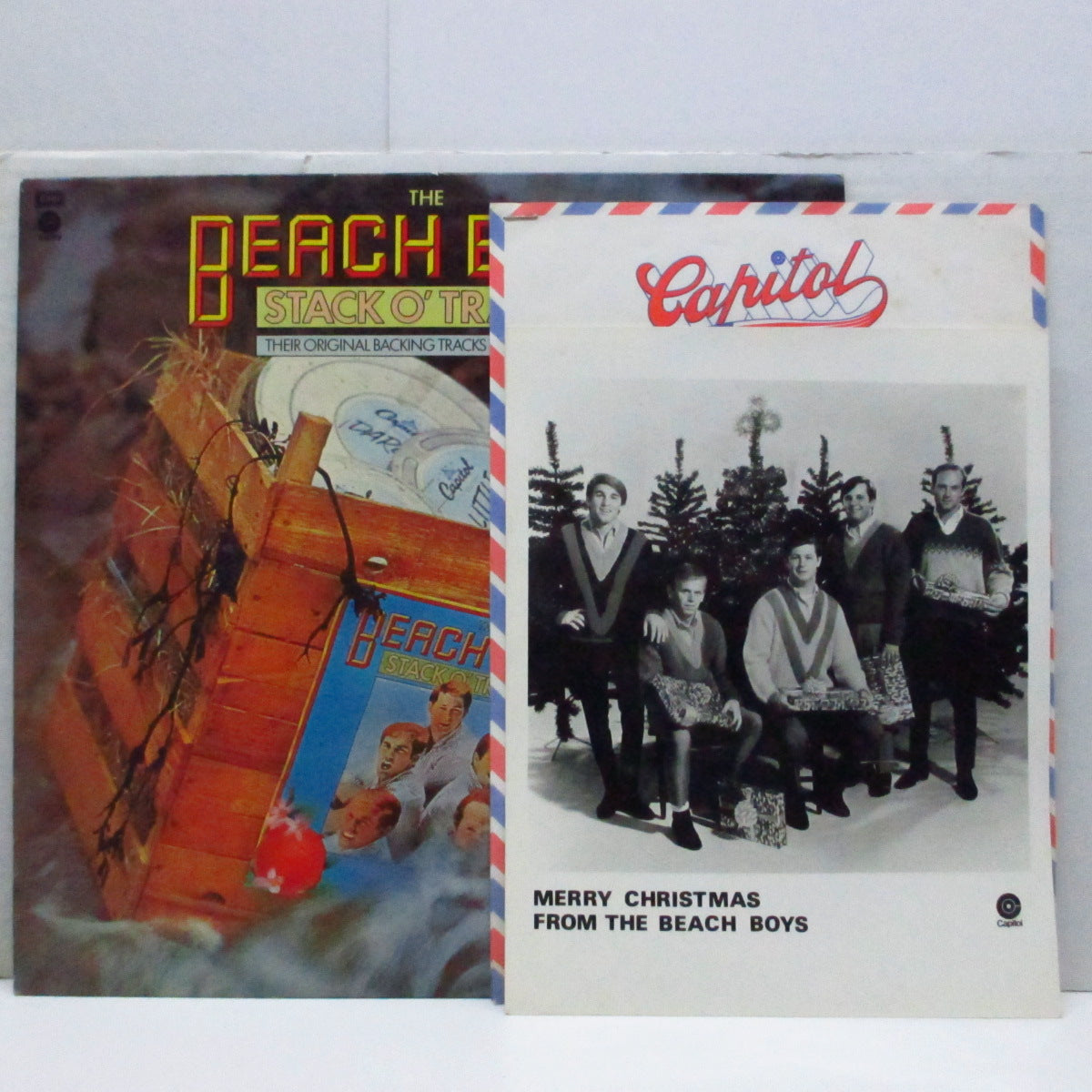 BEACH BOYS (ビーチ・ボーイズ) - Stack O’ Tracks (UK '76 再発 LP+青インナー、プレスキット)
