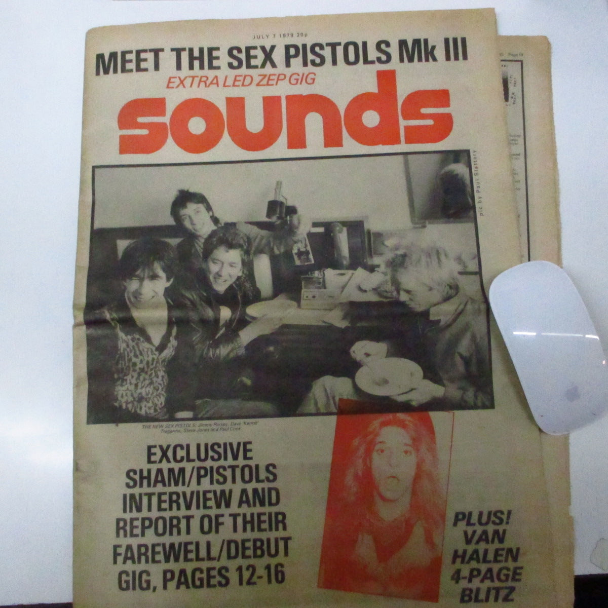 SOUNDS (『サウンズ』誌 '79年7月7日号) - 7 July 1979 Issue (UK オリジナル音楽新聞『Sounds』) 表紙 & 主要インタビューは「シャム・ピストルズ」!