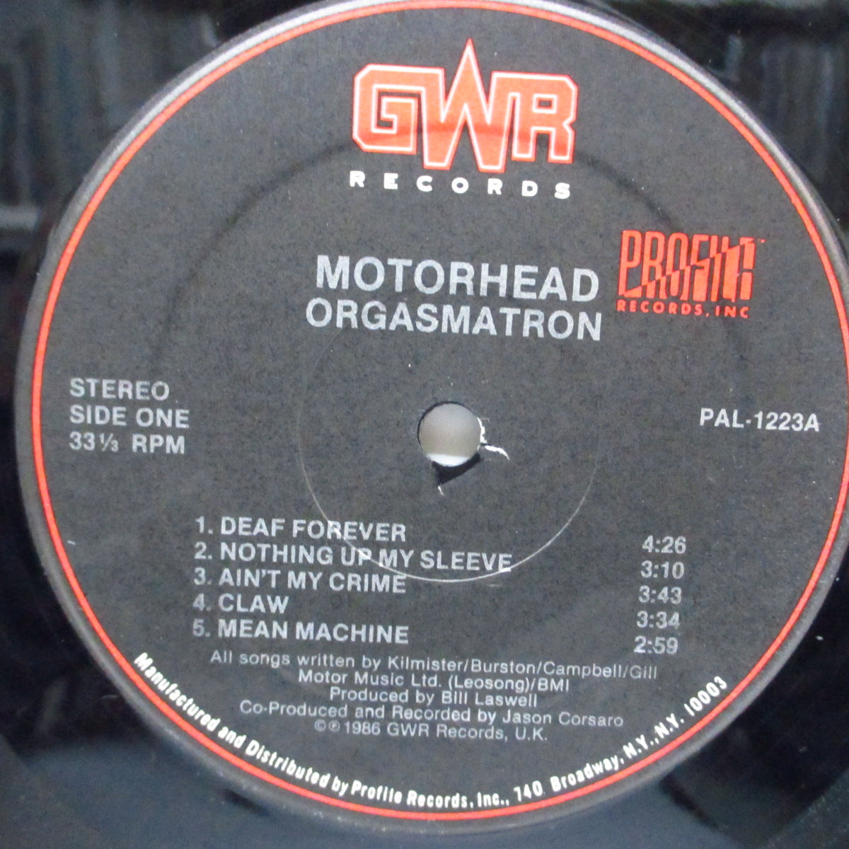 MOTORHEAD (モーターヘッド) - Orgasmatron (US オリジナル LP+インナー) '86年7th アルバム!