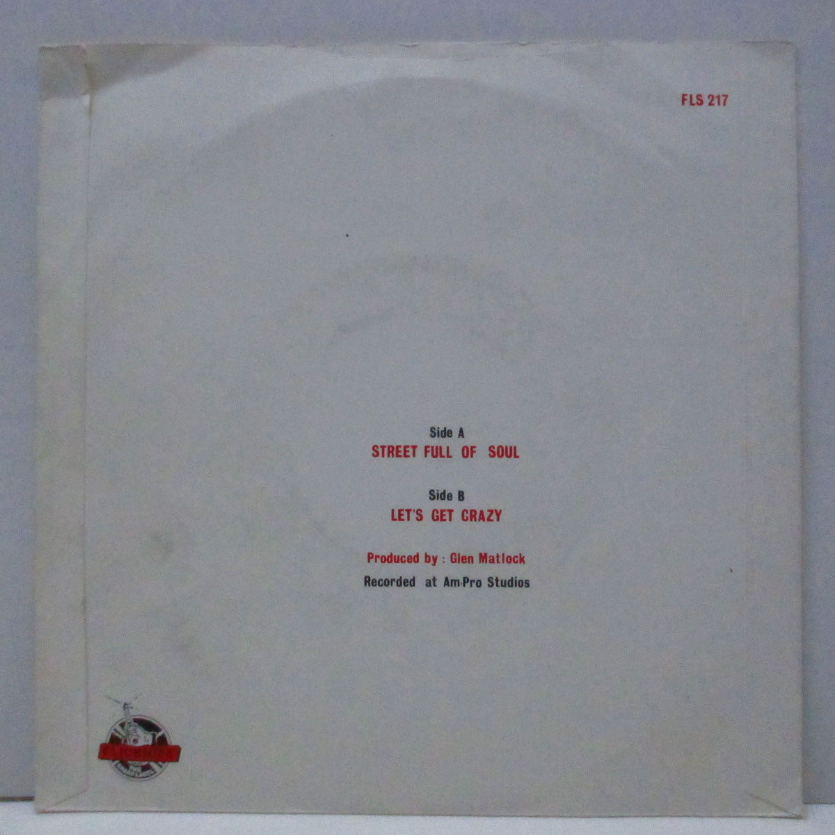 LONDON COWBOYS (ロンドン・カウボーイズ) - Street Full Of Soul (UK オリジナル 7"/光沢ソフト紙折り返しジャケ) 作曲グレン・マトロック !