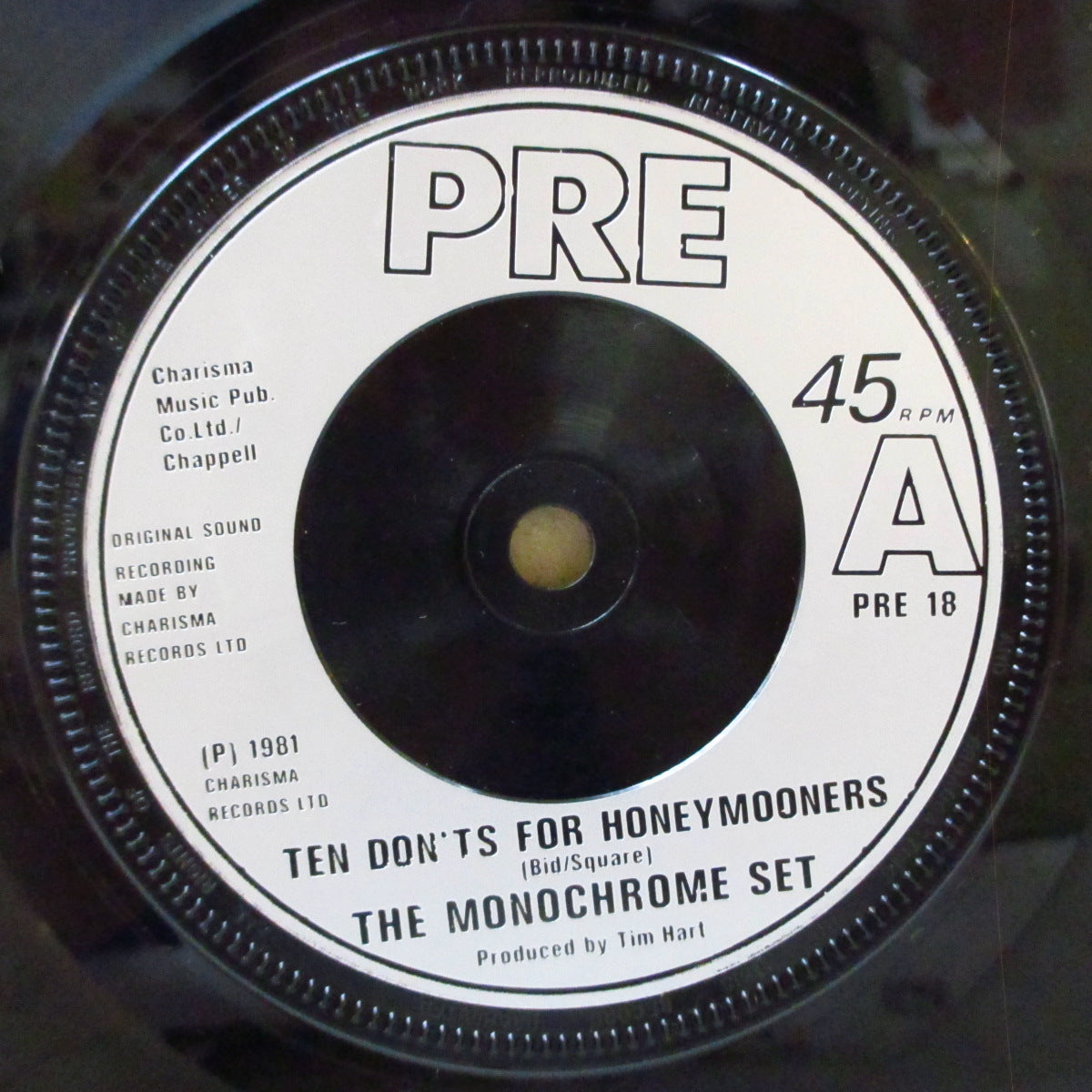 MONOCHROME SET,THE (モノクローム・セット) - Ten Don'ts For Honeymooners (UK オリジナル 7インチ+光沢ソフト紙ジャケ)