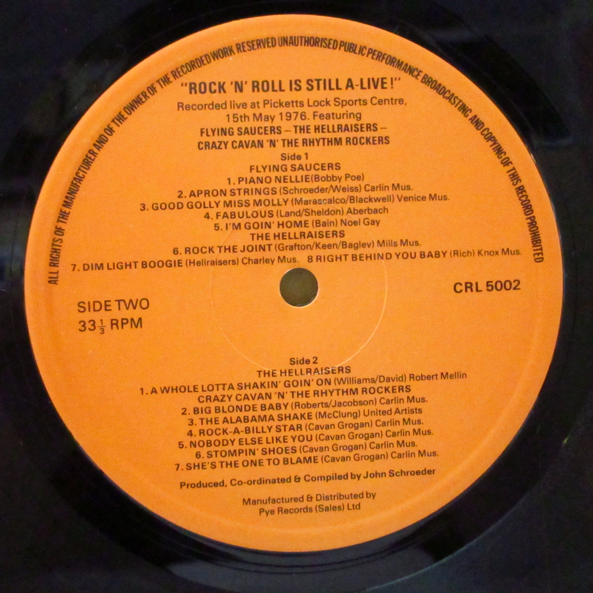 V.A. (英テディボーイ・ロカビリー・ライブ・コンピ) - Rock 'N' Roll Is Still A-Live! (UK オリジナル LP)