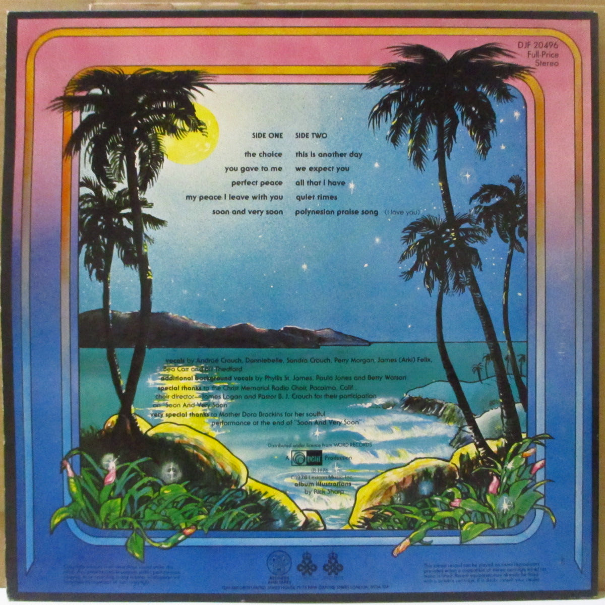 ANDRAE' CROUCH & THE DISCIPLES (アンドレ・クラウチ & ザ・ディサイプルズ) - This Is Another Day (UK DJM社70's 再発「収録曲順違い」ステレオ LP+インナー/見開きジャケ) ゴスペル・ディスコ!