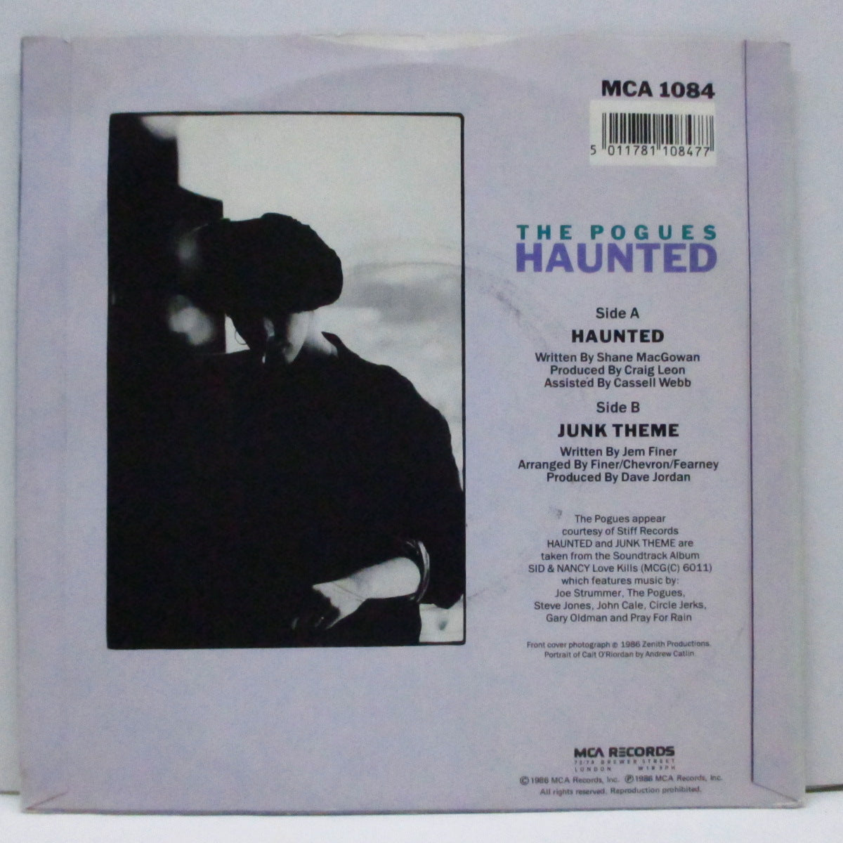 POGUES, THE (ザ ・ポーグス) - Haunted (UK オリジナル「銀ラベ」7"+マットソフト紙ジャケ)