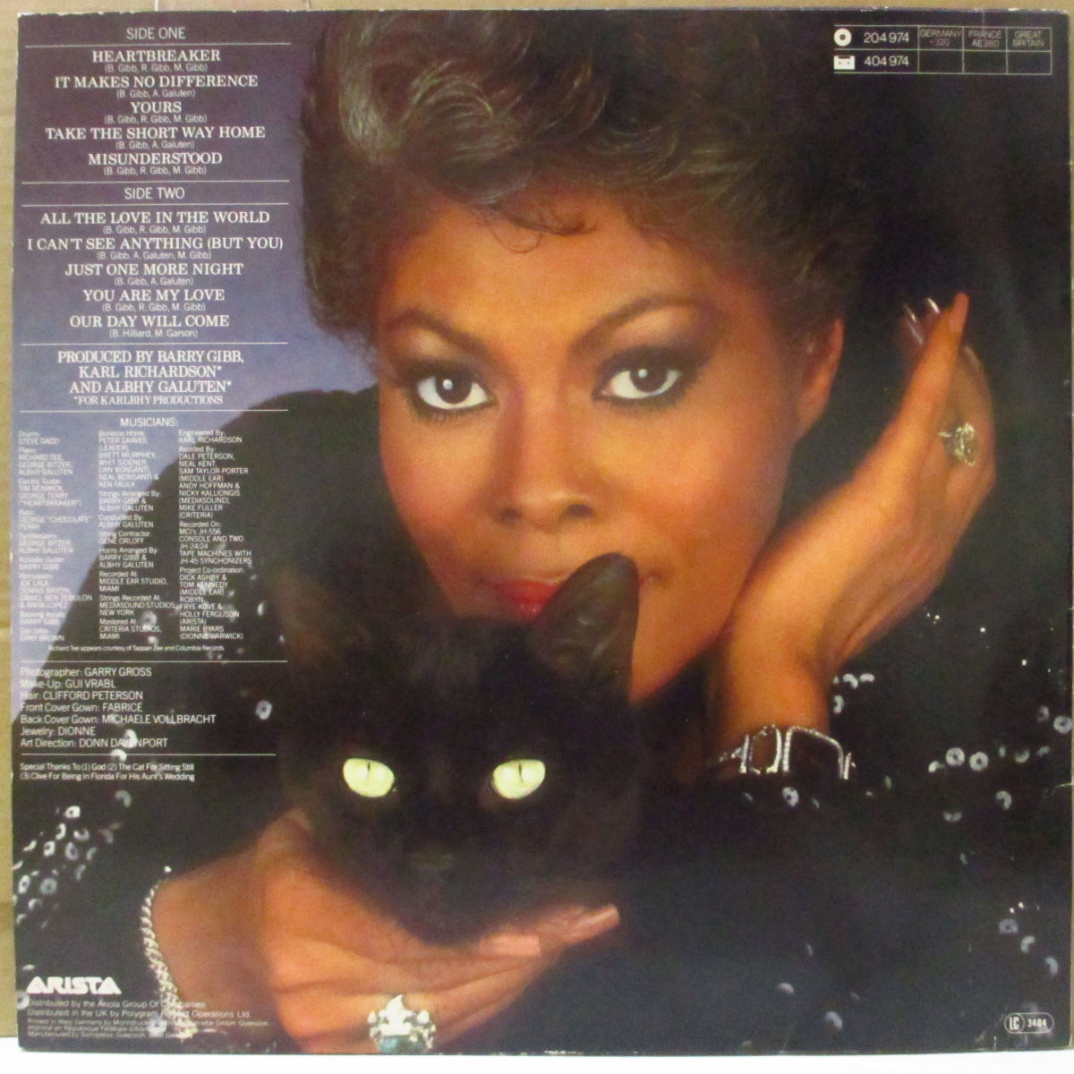 DIONNE WARWICK (DIONNE WARWICKE) (ディオンヌ・ワーウイック) - Heartbreaker (EU-UK '82 オリジナル・ステレオ LP)名作。美品