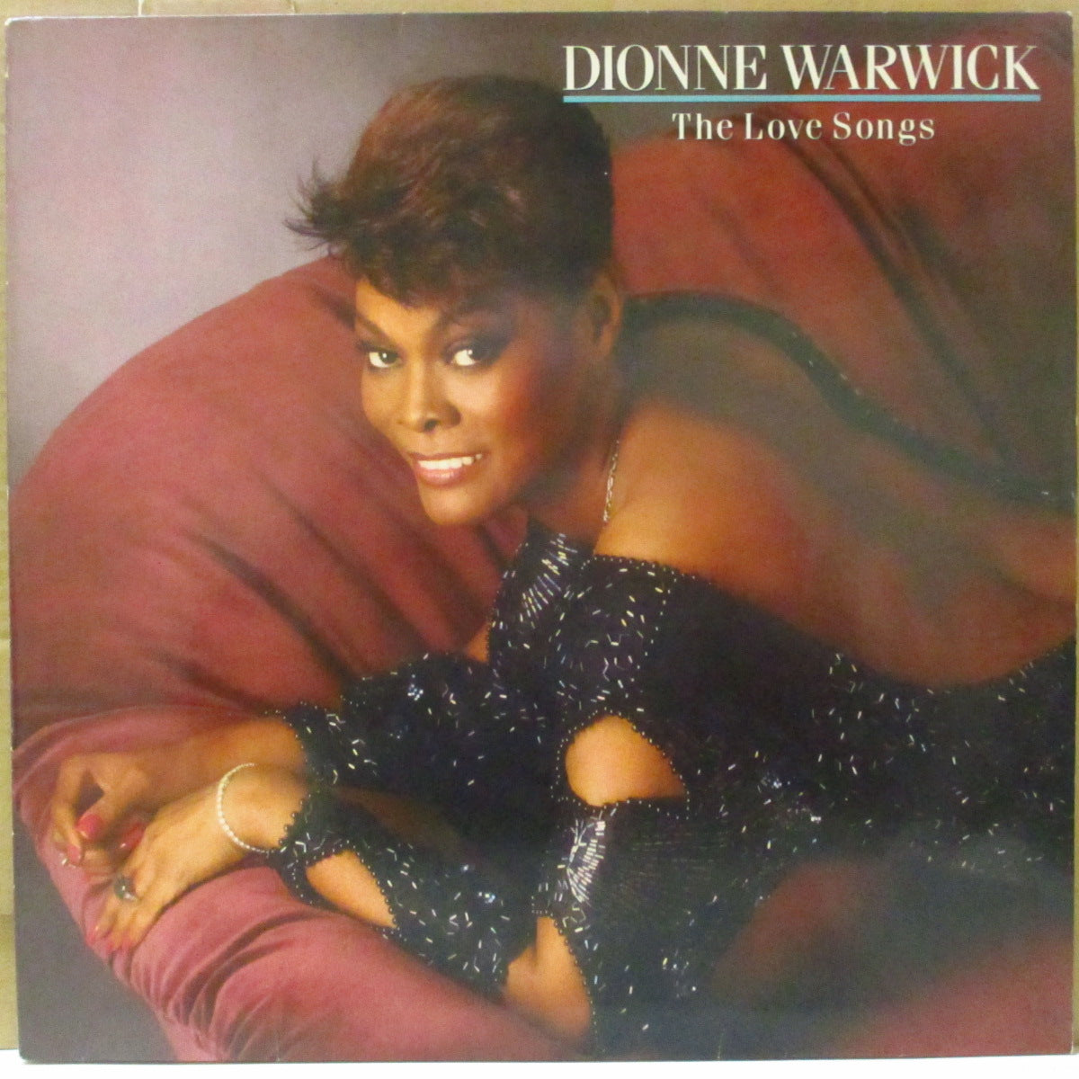 DIONNE WARWICK (DIONNE WARWICKE) (ディオンヌ・ワーウイック) - The Love Songs (EU '89 オリジナル・ステレオ LP) '60〜'80年代恋歌編集コンピ。今作以降は未再発化。