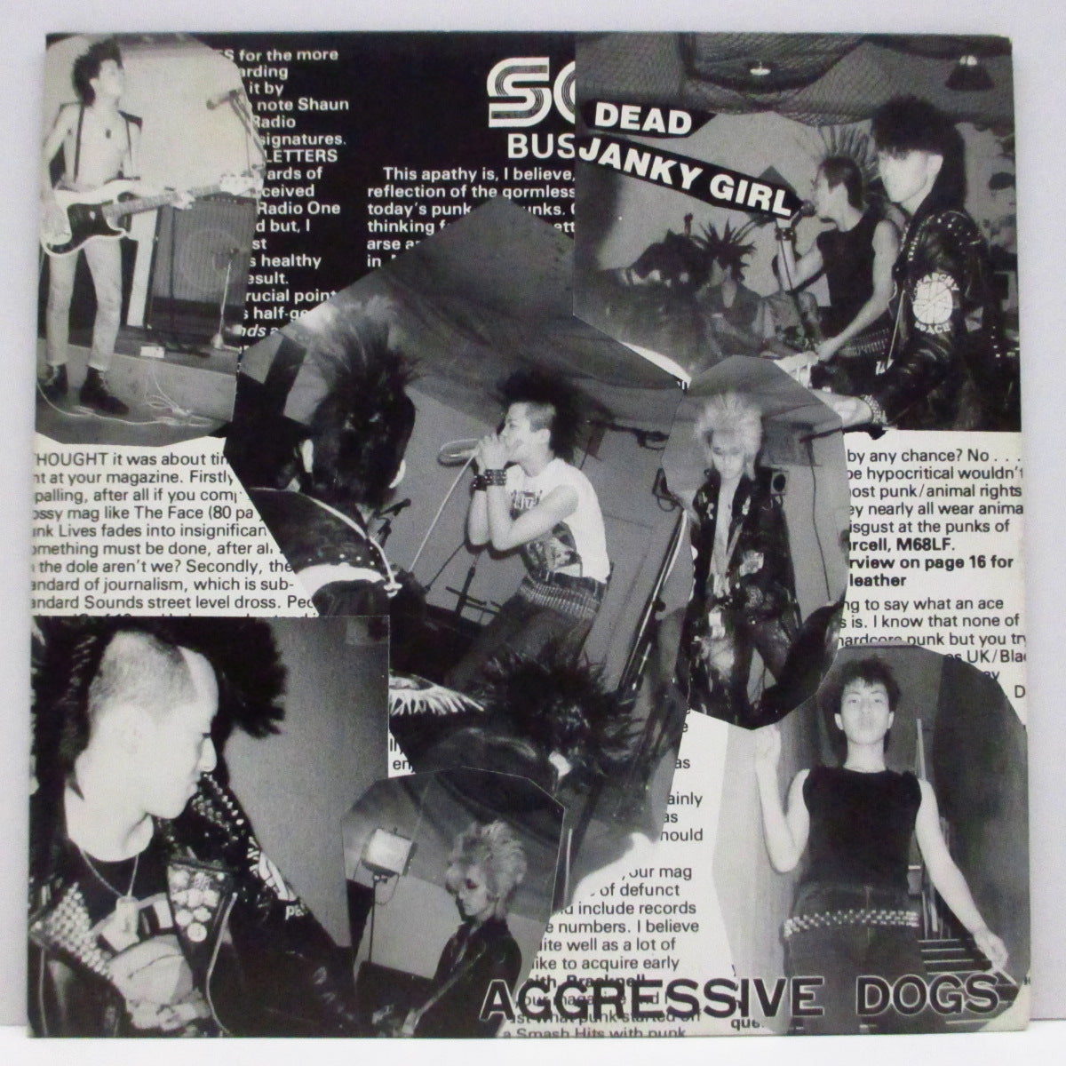 AGGRESSIVE DOGS (アグレッシブ・ドッグス) - Dead Janky Girl (Japan '85 オリジナル4曲入り 7"/光沢固紙ジャケ) セカンド!