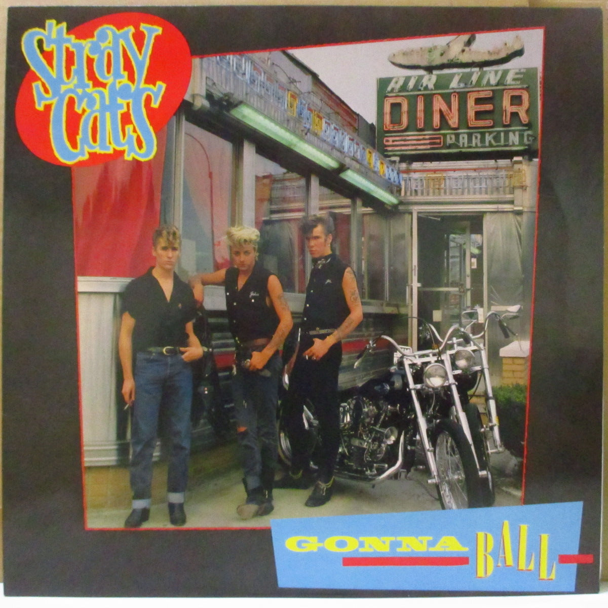 STRAY CATS (ストレイ・キャッツ) - Gonna Ball (German 80's 再発 LP/カセット表記&バーコード無し光沢ジャケ) '81年2ndアルバム